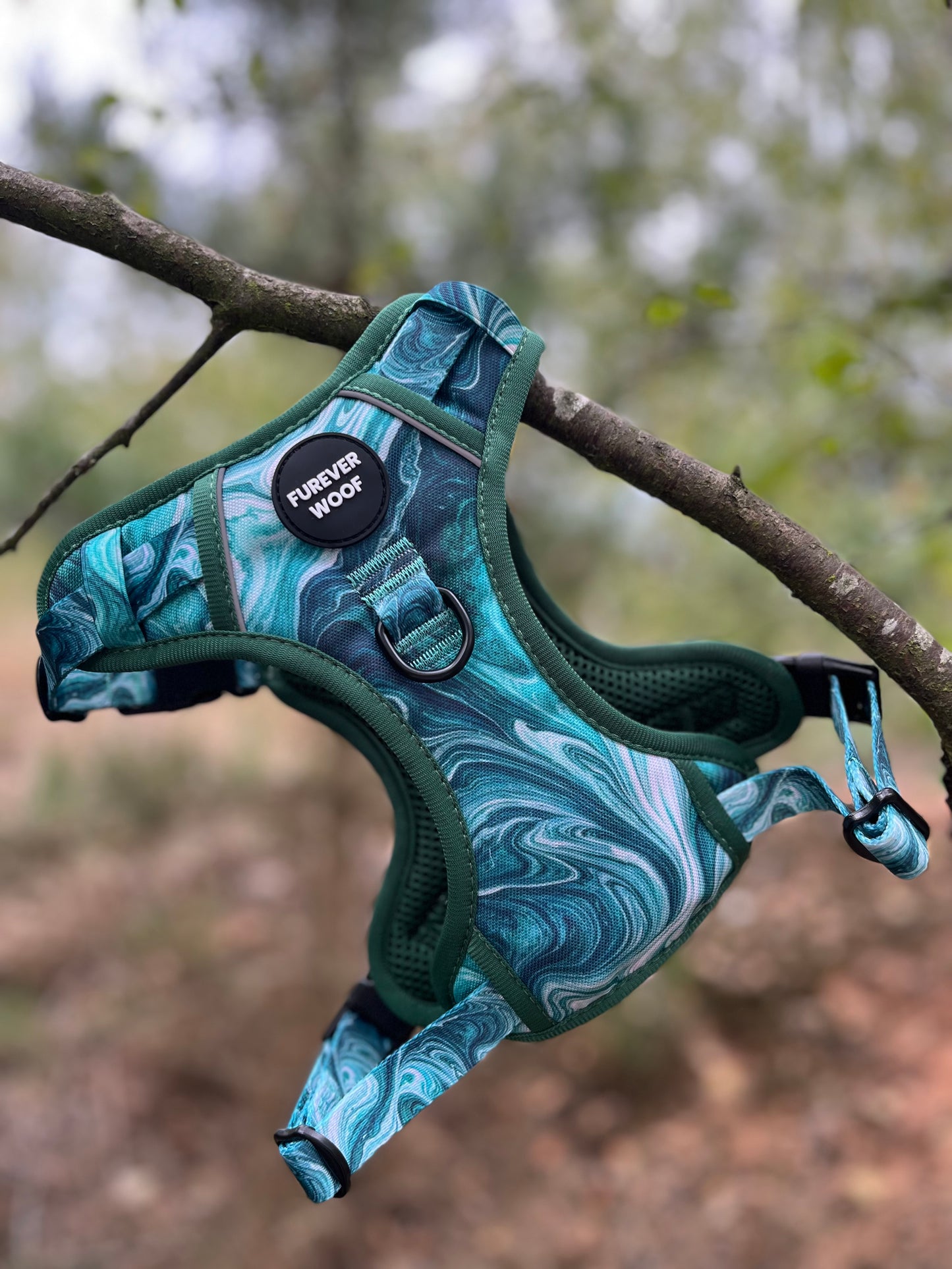 🌿 Emerald Swirl Adventure Harness