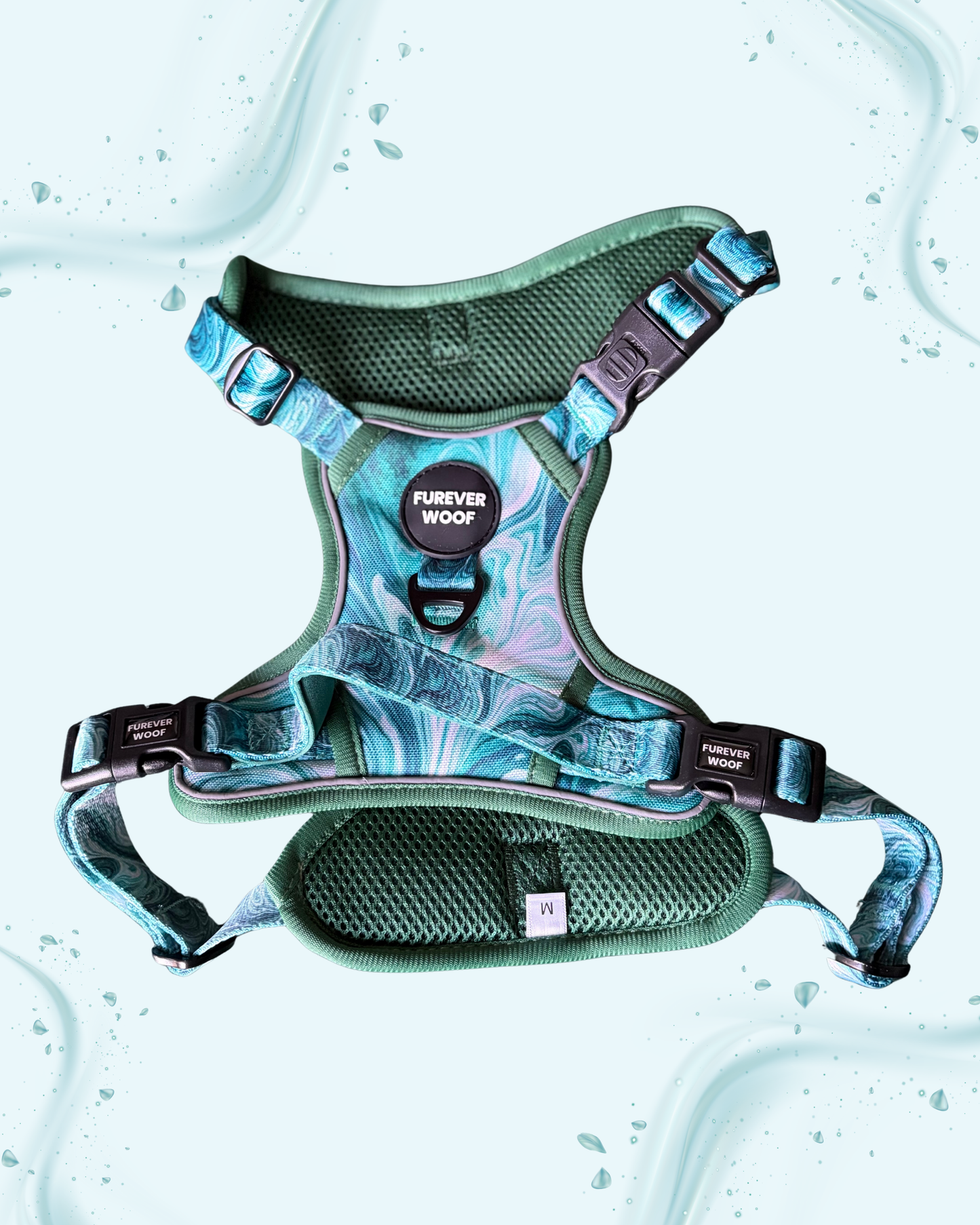 🌿 Emerald Swirl Adventure Harness